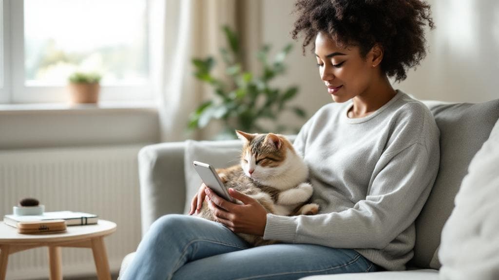 PurrCare Hub dashboard showing cat health insights